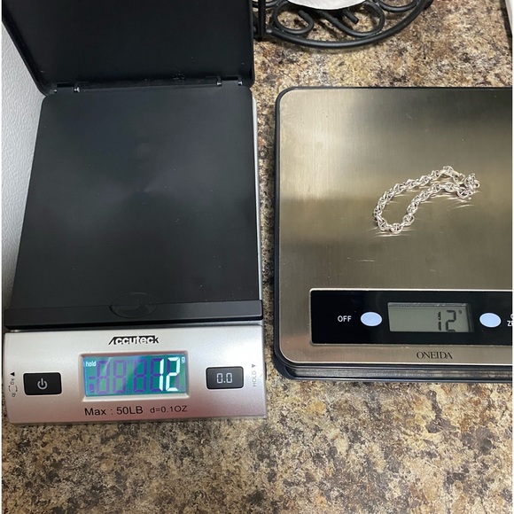 12g-14K SOLID White Gold Rolo Anchor Stud-Link w/🦞Claw Closure🧜🏻‍♀️ - Picture 14 of 15